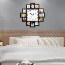 12-Picture Photo Frame Clock   product image