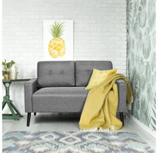 Modern Gray Upholstered 55-Inch Loveseat product image