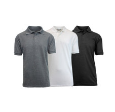 Men's Slim Fit Pique Polo Shirts (3-Pack) product image