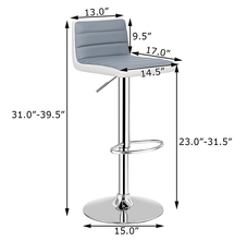 Adjustable Height Swivel Bar Stools (Set of 4) product image