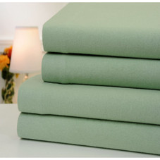Bibb Home® 100% Cotton Solid 4-Piece Flannel Sheet Set product image