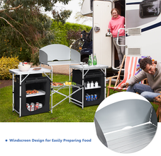 Folding Portable Aluminum Camping Grill Table product image