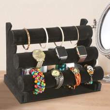 3-Tier Velvet Jewelry Stand product image