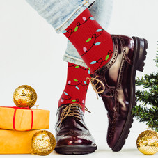 Holiday Fun and Christmas Knee-High Compression Socks (3-Pair) product image