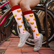 Holiday Fun and Christmas Knee-High Compression Socks (3-Pair) product image