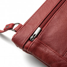 100% Genuine Soft Leather Wide Crossbody Bag with Strap product image