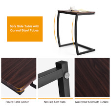 C-Shaped Sofa Side End Table product image