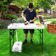 Foldable Camping Sink with Faucet and Sprayer product image