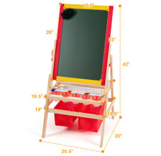 Flip-Over Double-Sided Kids' Art Easel product image