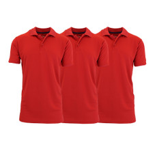 Men's Dry-Fit Moisture-Wicking Polo Shirt (3-Pack) product image