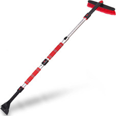 Zone Tech® Extendable Snow Brush And Ice Scraper with Rotating Brush Head product image