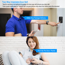 Smart Wi-Fi Video Doorbell with Wireless Chime product image