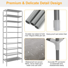 10-Tier Shoe Rack Shelving Unit product image