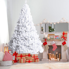 5/6/7/8-Foot White Christmas Tree with Solid Metal Legs product image