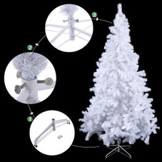 5/6/7/8-Foot White Christmas Tree with Solid Metal Legs product image