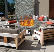 28" Propane Fire Pit with Weather-Resistant Stone-like Finish  product image