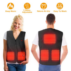 N'Polar™ 5-Zone Fleece-Lined Heated Vest with Power Bank product image