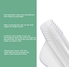Clear 47" x 47" PVC Chair Floor Protector product image