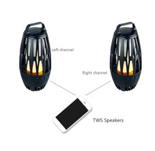 Tiki Torch Bluetooth Speaker LED Table Lamps (Set of 2) product image