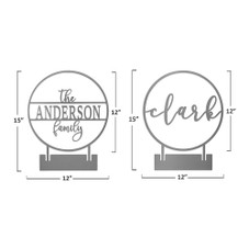 Personalized Round Name Sign product image