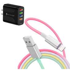 6-Foot Lightning Charging Cable with Car or Wall Adapter product image