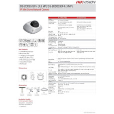 Hikvision 3D-DNR 4mm Surveillance Security Mini IP Camera product image