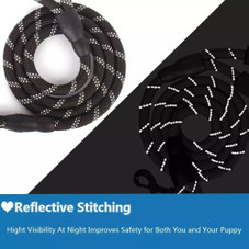 Reflective Dog Leash with Poop Bag Dispenser (1- or 2-Pack) product image