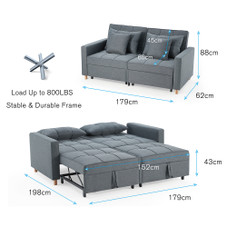 3-in-1 Convertible Sofa Bed product image