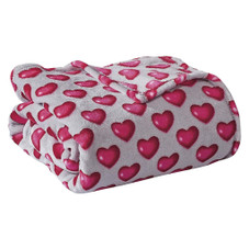Valentine's Day Heart-Themed Ultra Plush Throw Blanket product image