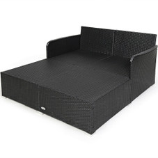 Cushioned Outdoor Patio Rattan Daybed product image