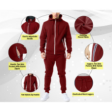 Men's Stylish Slim-Fitting Hoodie & Jogger Set product image