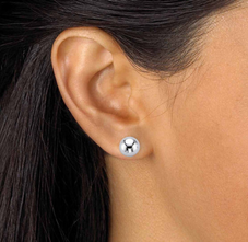 Silvertone Stud Earrings (Set of 3) product image