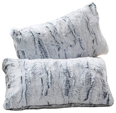 Super Soft Embossed Faux Fur Throw Pillows (Set of 2) product image