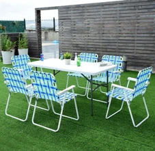 Folding Steel and PE Webbed Lawn Chair (2- to 6-Pack) product image