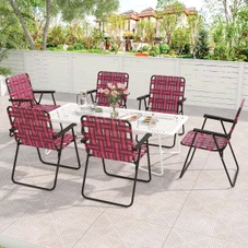 Folding Steel and PE Webbed Lawn Chair (2- to 6-Pack) product image