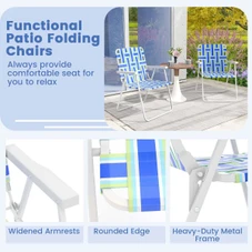 Folding Steel and PE Webbed Lawn Chair (2- to 6-Pack) product image