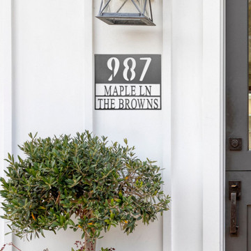 Personalized Name and Address Metal Sign Plaque product image Personalized Name and Address Metal Sign Plaque product image