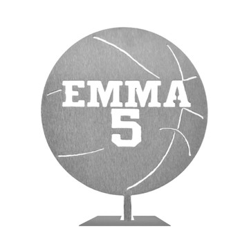 Personalized Name and Jersey Number Metal Sports Ball Sign product image Personalized Name and Jersey Number Metal Sports Ball Sign product image