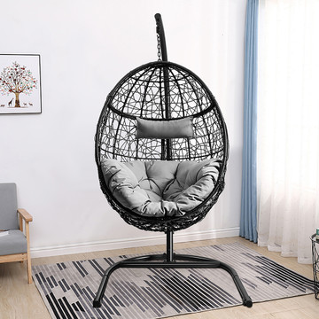 Hanging Cushioned Swing Egg Chair with Stand  product image Hanging Cushioned Swing Egg Chair with Stand  product image