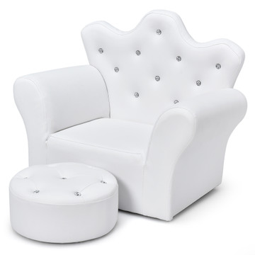 Kids' Princess Sofa Armchair with Ottoman product image Kids' Princess Sofa Armchair with Ottoman product image