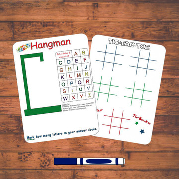 Double-Sided Hangman + Tic-Tac-Toe Game product image Double-Sided Hangman + Tic-Tac-Toe Game product image