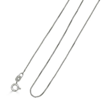 Solid 925 Sterling Silver 1.5mm Italian Box Chain product image Solid 925 Sterling Silver 1.5mm Italian Box Chain product image