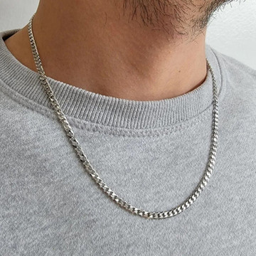 Solid 925 Sterling Silver 3.5mm Cuban Curb Link product image Solid 925 Sterling Silver 3.5mm Cuban Curb Link product image