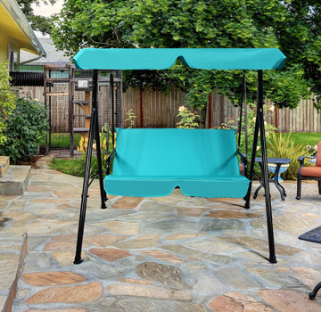 Blue Loveseat Patio Canopy Swing Glider product image Blue Loveseat Patio Canopy Swing Glider product image