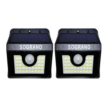 Solar Motion Sensor 30-LED Outdoor Security Wall Sconce Lamp Light (2-Pack) product image Solar Motion Sensor 30-LED Outdoor Security Wall Sconce Lamp Light (2-Pack) product image