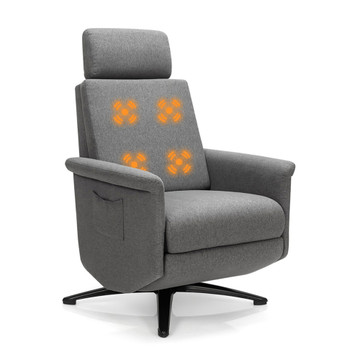 Gray Massage Vibrating Recliner with Remote Control product image Gray Massage Vibrating Recliner with Remote Control product image