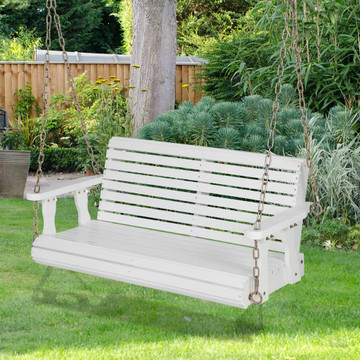 2-Person Outdoor Patio Wooden Hanging Porch Swing Bench product image 2-Person Outdoor Patio Wooden Hanging Porch Swing Bench product image