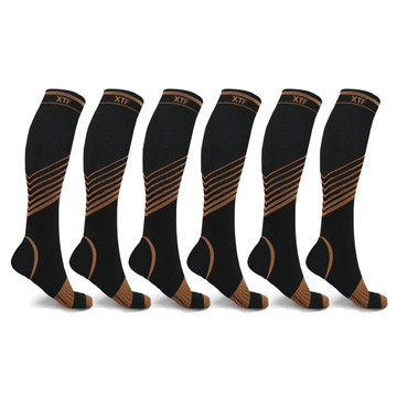 V-Striped Knee-High Compression Socks by Extreme Fit™ (6-Pair) product image V-Striped Knee-High Compression Socks by Extreme Fit™ (6-Pair) product image