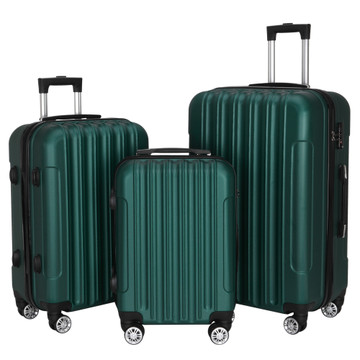 3-Piece Travel Luggage Suitcase Set with Metal Frame & TSA Lock product image