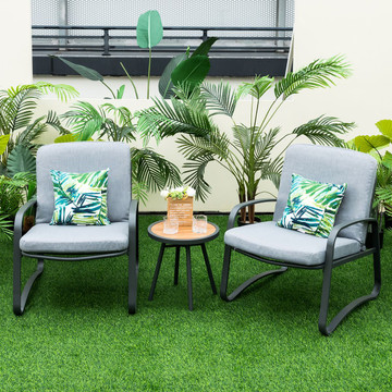 3-Piece Patio Bistro Conversation Set with Waterproof DPC Table product image 3-Piece Patio Bistro Conversation Set with Waterproof DPC Table product image